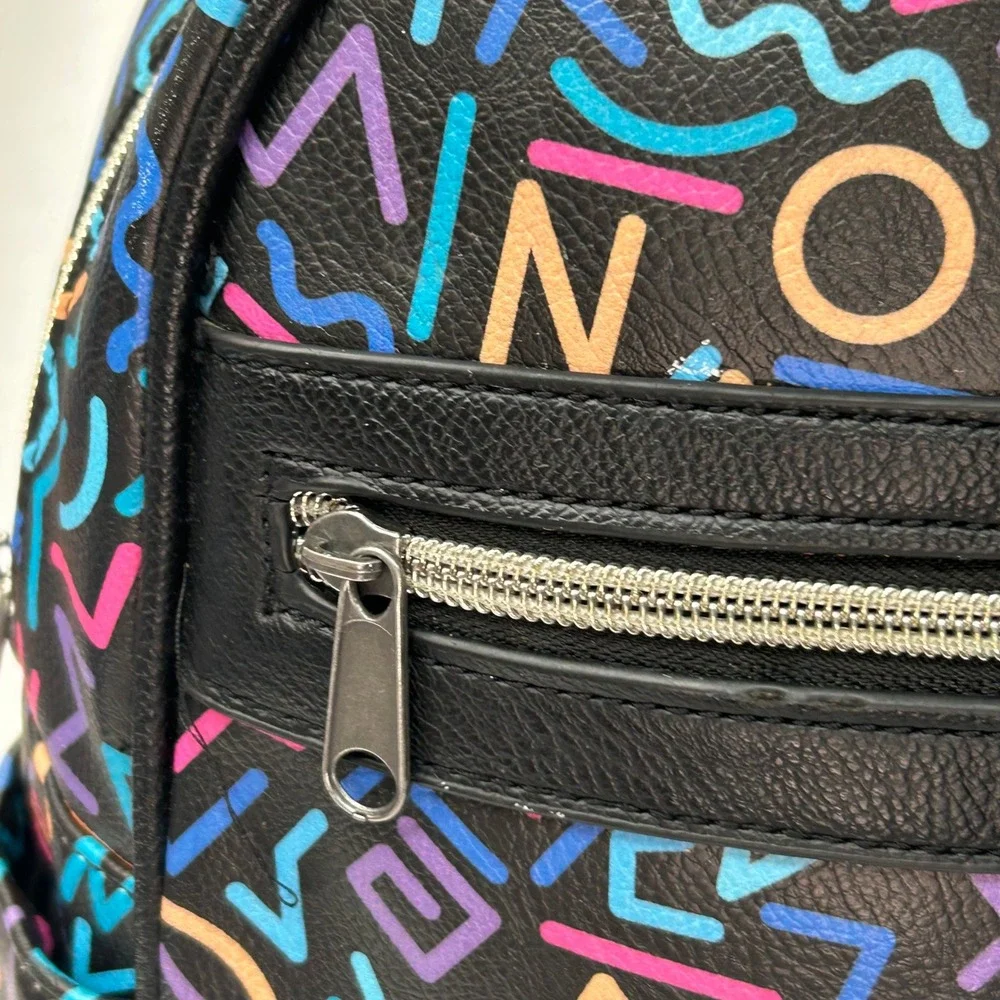 Funko Stranger Things Mini Backpack 80s 90s Retro Faux Leather Black Bag